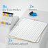Nicpro Dry Erase Lap Board, 12 x 16 inches, 2 Pack with Ruled Kid Double Sided Blank & Lined Mini Whiteboard