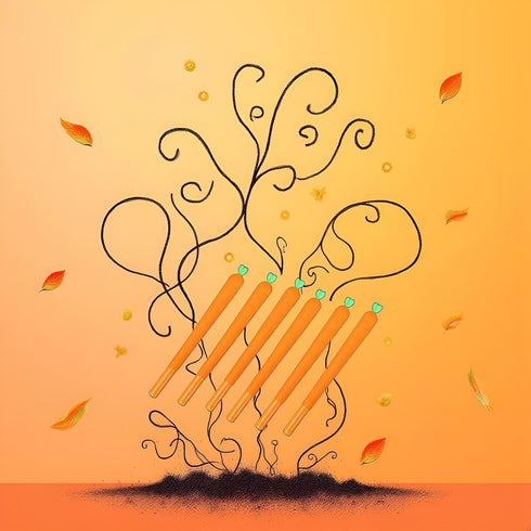 YuanHolumid 6Pcs 0.5mm Carrot Gel Pens, Orange School Company Writing Gel Pen, Creative Classic Cute Gel Pen to Write