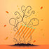 YuanHolumid 6Pcs 0.5mm Carrot Gel Pens, Orange School Company Writing Gel Pen, Creative Classic Cute Gel Pen to Write