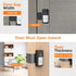 Anti-Theft Video Doorbell Mount, No Drilling Door Bracket for Video Doorbell 2/2020 Release (Black)