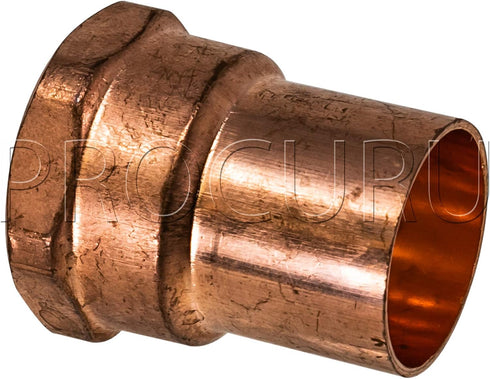 10-Pack 1/2-Inch Copper Female Adapter C x FNPT, Certified Safe for Drinking Water