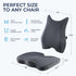 BUFORT Tailbone Seat Cushion & Lumbar Support Pillow: Memory Foam Chair Pad Back Cushion for Office Chair Car Seat