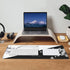 Japanese Life Death Keyboard Mat, Black White Anime Gaming Mouse Pad with Anti-Slip Rubber Base, Sakura Pagoda Sun