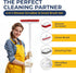 Shower Scrubber with Long Handle, Stiff Bristles Grout-Brush, Tub Scrub-Brush with Long-Handle, Shower-Cleaner Brush