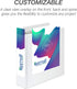 Samsill Durable 3 Inch Binder, D Ring Binder, Customizable Clear View Cover, White, Holds 625 Pages