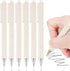 RIANCY Gel Pens, 6 Pcs 0.5mm Black Ink Fine Point Aesthetic Pens for Office School Supplies