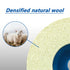 SALI 10 Pcs 4-1/2 Inch Wool Felt Polishing Wheel Disc for 4.5" Angle Grinder, Metal, Marble Stone, Furniture