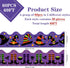 Whaline 69Ft Hocus Pocus Witch Bulletin Board Borders, 60Pcs Halloween Stickers for Classroom