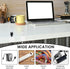 IFOKAMOG 24 Pack Cord Organizer Holder, Magnetic Desk Cable Clips Management, Rotatable Spring Cable Clips, Adhesive