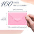 Gift Card Envelopes - Gummed 100-Count Mini Envelopes, 10 Colors, 4 x 2.7 Inches
