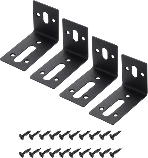 uxcell 4Pcs Adjustable L-Shape Corner Brace, 57 x 83 x 45mm 2