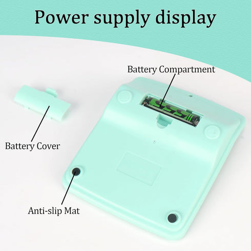 Calculator, Desktop Large Display, Battery and Solar Powered, Simple Small Calculator for Office, Home, School, Blue