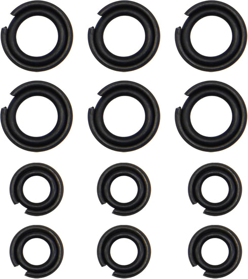 1/2"" & 3/8"" Impact Wrench Retainer rings with O-ring Fit for Electric Wrench/Pneumatic Wrench, Including Retainer Ring Anvil Install Tool, Impact Wrench Tool Parts and Accessories (6+6/Sets), Black