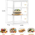 3 Countertop 10.6" 8.7" 14.2" 2 Pack SANKEU Bakery Pastry Display Case Layer Large Clear Bread Box For Kitchen Bread