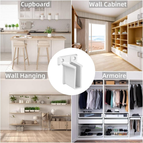 8 Closet Closet, Pcs Wire Shelf End Bracket, Heavy Duty Shelves Brackets Wall Mount Brackets with Screws and Expansion
