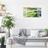 Mountain View Wall Stickers 3D Fake Window Wall Stickers Nature Scenery Wall Stickers Murals Removable Landscape Wall Decals Peel and Stick Removable Wall Stickers for Bedroom Living Room by MOSITU
