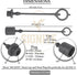 2 Set,1/2 Tractor Hydraulic Coupler Male Dust Cap and Female Plug Cover,ISO A Hydraulic Quick Disconnects Port Plug Fittings By Signite (Black) by SIGNITE