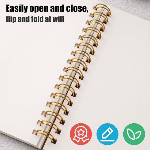 Koogel 4PCS Mini Spiral Notebooks, 4.5x 5.7inch Small Blank Pocket Notebooks for School Office Note Taking