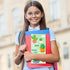 We Grow When Things are Hard Sticky Notes Set, 550 Sheets, Cute Cactus Shaped Memo Pads, Back to School Office Supplies