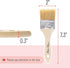 Bates Chip Paint Brushes, 2 Inch, 9 Pack, Natural Bristle Paint Brushes for Painting and Staining