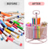 Marbrasse Mesh Desk Organizer, 360-Degree Rotating Multi-Functional Pen Holder, Desktop Stationary Storage Box