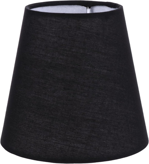 DOITOOL 1pc Fabric Lampshade Black Home Decor Black Floor Lamp White Candles