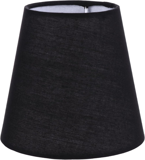 DOITOOL 1pc Fabric Lampshade Black Home Decor Black Floor Lamp White Candles