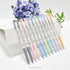 Xeno Cute Slim Ballpoint Pen, 0.38mm, 9 Colorful Assorted Ink, Extra Fine Point Pens with Stickers Memo Pads
