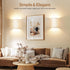 Set 3 Dimmable Wall Sconces of Two, Battery Operated Wall Sconces Colors Changeable Wall Lights Fixtures with Remote
