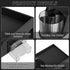 Marbrasse Desk Organizer with 2 Drawers, 360° Rotating Pen Holder, 6 Slots Pencil Organizer, Art Supply Storage (Black)