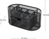 Black Mesh Desk Organizer Desktop Office Supplies with 9 Compartments, Office Desktop Organizer with Drawer, Metal Pen Holder Stationery Caddy Multifunctional Organizer for Desk Organization