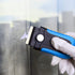Gomake Locking Razor Blade Scraper with Safety Cap, Glass Cooktop Scraper with 10PCS Blades (Blue)
