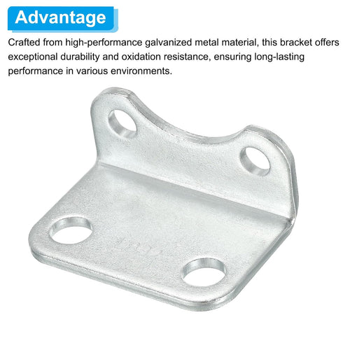 PATIKIL Air Cylinder Connecting Pneumatic Rod Splint Mounting Bracket, 4 Pack for 32mm Cylinder Dia. Installation Stand