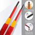 HAUTMEC 6Pcs Insulated Screwdriver Set, 1000V Precision Mini Screwdriver with Slotted and Phillips Tips