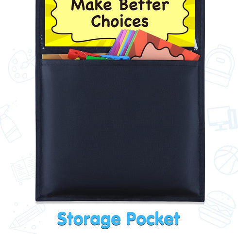 Student Behavior Clip Chart - Classroom Management Kids Reward Pocket Chart, Behavior Bulletin Board for Preschool