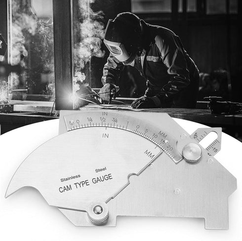 Steel Weld Gauge, Sturdy Stainless Steel MG-8 Bridge Welding Measure Tool for Seam Inspection and Measurement