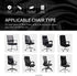 Stretch Computer Office Chair Cover, Durable Zipper Washable Spandex Slipcovers, Anti-dust Protector for Pets