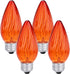 LikeLion 4 Pack 25W Amber Flame Tip Chandelier Bulbs, Decorative Glass, 120 Lumens