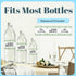SRLDCR 100PCS Greenery Plant Wraps Water Bottle Labels Water Bottle Labels Waterproof for Baby Shower Party Welcome