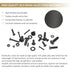 1285 Pieces M2 M3 M4 M5 Screws Nuts Washers Assortment Kit, Metric Screw Set, Fully Machine Thread (Black)