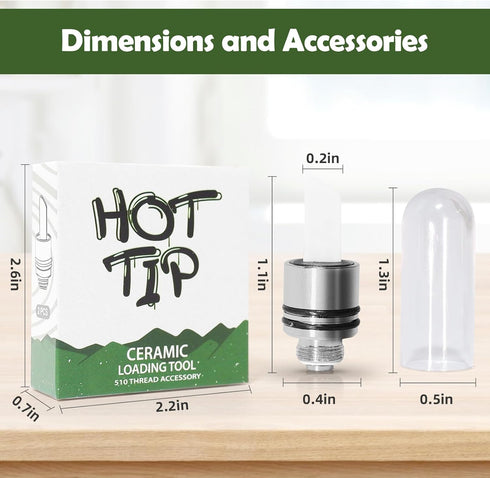 Ceramic Hot Knife Tip, Heating Multi-Tool for Slicing Wax or Viscous Oil (Black)