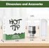 Ceramic Hot Knife Tip, Heating Multi-Tool for Slicing Wax or Viscous Oil (Black)