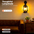 YUASDUU E27 Rustic Wall Sconces Lantern Light, Outdoor Wall Sconce with Base and Glass Shade Vintage Wall Light Fixture