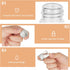 Tessco 100 Pcs 5 ml Mini Glass Bottles with Screw Caps, Tiny Jars for Cosmetic Sample, Essential Oil Storage (Silver)