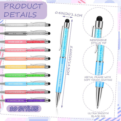 Estune 60 Pcs Employee Appreciation Gifts, Funny Notepads, Motivational Ballpoint Pens for Office