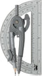 Mr. Pen- Geometry Compass and Protractor Set, 6 Inch Compass, 6 Inch