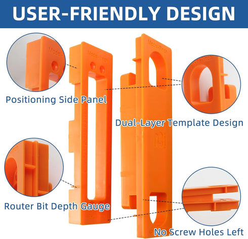 Design6 inch TamBee Hidden Hinge Mortiser Template Invisible Hinge Router Guide Template for TamBee Hidden Door Hinges