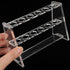 Plastic Test Tube Rack, Transparent 6 Slots Acrylic Tube Holder, Test Tube Stands for 10ML Test Tubes Chemistry