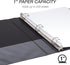Samsill 1 Inch Economy 3 Ring Binder, Made in The USA, Customizable Clear View Cover, Black, 4 Pack (MPX48530)