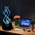 Miriam Song 12 Inch Color Changing LED Table Lamp, Rotating Bubble Stick Night Light USB Powered for Home Bar Desk